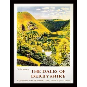 Derbyshire Dales (Peak District) Official 30 x 40cm Framed Print Wall Art - Picture 1 of 1