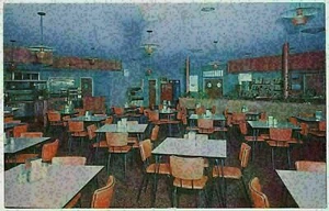 O'Dell Cafeteria and Greyhound Buss Depot, Deming, New Mexico 1950's - Picture 1 of 2