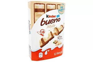2x/5x boxes Kinder Bueno White 🍫 chocolate from Germany ✈ TRACKED SHIPPING - Picture 1 of 3