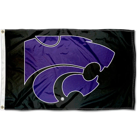 Kansas State Wildcats Blackout Flag Cover