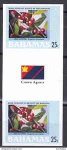Bahamas 2005 Medicinal Bush Plants 25c ungezähntes Zwischenstegpaar MNH - Bild 1 von 1