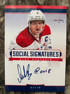 Alexander Ovechkin 2012-13 Panini Social Signatures SS-AO Autografiado @ovi8 Automático - Imagen 1 de 4