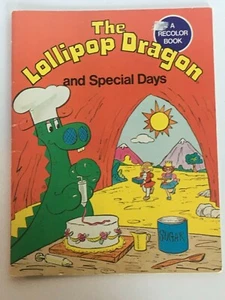 The Lollipop Dragon A Recolor Book Coloring Vintage 1980s Kids Airplane Travel - Picture 1 of 5