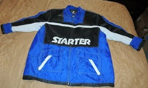Genuine Vintage Starter Leather Jacket Men's XL All Original Classic RARE!! - Picture 1 of 12