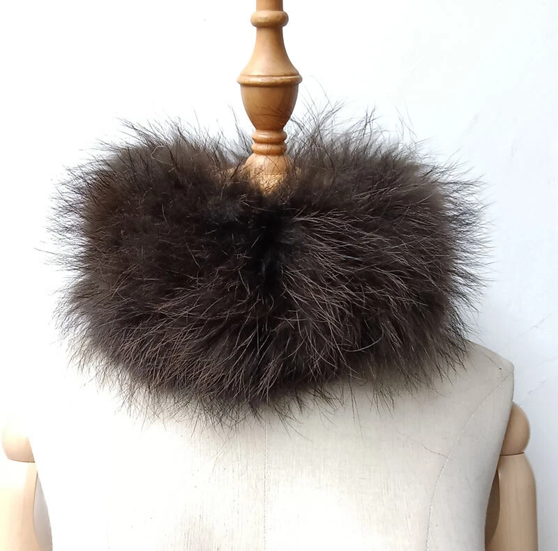 女士头带 100% 正品狐狸毛皮针织围脖保暖毛茸毛皮发带 — 第 1/4 张图片