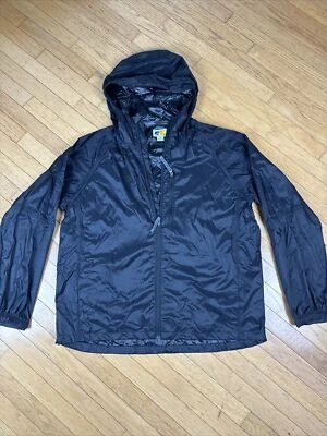 Bass Pro Shops 男式 XL 黑色雨衣风衣连帽口袋尼龙 — 第 1/4 张图片