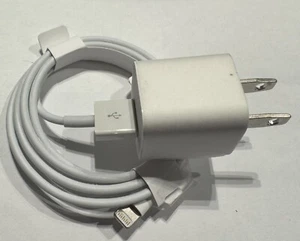 Apple USB-A Power Bock and USB-A to Lightning Charging Cable - White - Picture 1 of 3