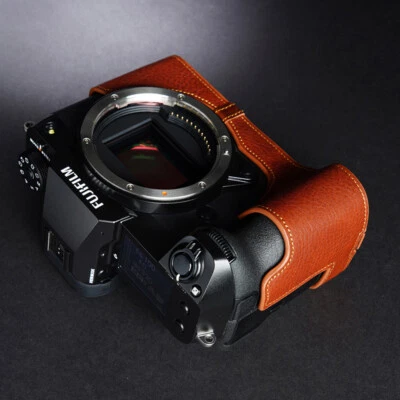 Leather Camera Bag Case Protect Cover Strap For Fuji GFX100S GFX100Sii GFX50Sii - Image 1 of 4