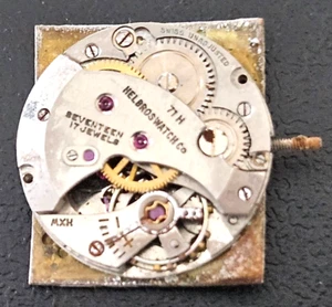 HELBROS 71H 17J SWISS WATCH MOVEMENT (BALANCE RUNS WITH ROTATION) LOT.125 - Picture 1 of 3