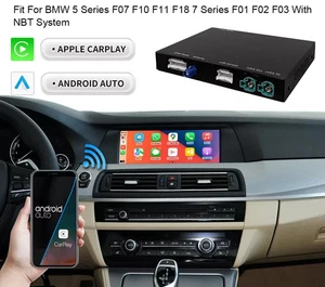 For BMW NBT F07 F10 F15 F20 F25 F30 Wireless Carplay Android Auto Retrofit - Foto 1 di 7