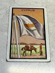 1963 Topps Midgee Flags of the World Card # 20 CYPRUS - Picture 1 of 2