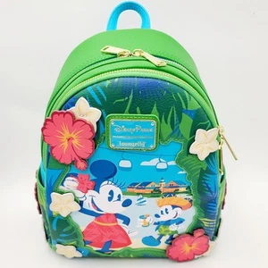 Zaino Disney Parks Caribbean Beach Resort Topolino e Minnie Mini Loungefly nuovo con etichette - Foto 1 di 6