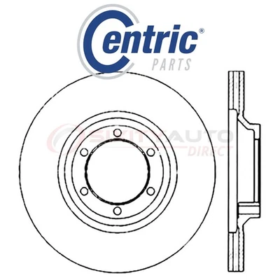 Centric C-TEK Disc Brake Rotor for 1987-1993 Dodge Ram 50 2.0L 2.4L 2.6L yz Foto 1 de 4