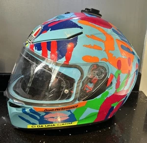 AGV K-3 SV Replica Misano 2014 Motorcycle Helmet Valentino Rossi 46 Moto Gp RARE - Imagen 1 de 22