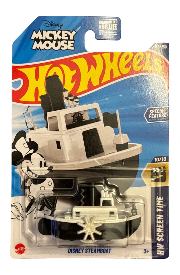 2025 Hot Wheels 166/250 Disney Steamboat HW Screen Time 10/10 - Image 1 of 1