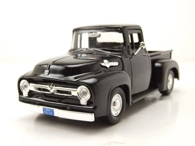 Ford F-100 Pick Up 1956 schwarz Modellauto 1:24 Motormax