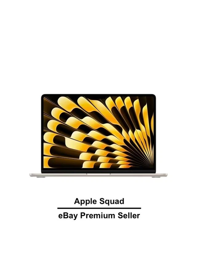 2025 APPLE MACBOOK AIR 13" M4 10C/10C 24GB RAM 512GB STARLIGHT SEALED RRP:£1399 - Image 1 of 4