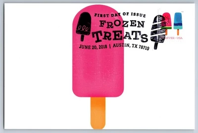 #5286 Frozen Treats Popsicles FDC Maxi Card w/Pictorial Cancel - Image 1 of 2