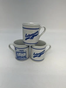 Lot Of 3 Entenmann's Bakery Vtg Storefront Blue & White Ceramic Coffee Tea Mug - Picture 1 of 5