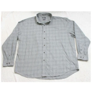 XL 17-17.5 Arrow USA Gray Cotton Blend Man's Pocket Dress Shirt Long Sleeve 1274 - Picture 1 of 4