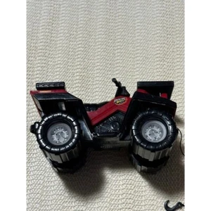 Camion giocattolo ATV vintage Tonka Turbo Tricksters rosso e nero - Foto 1 di 4
