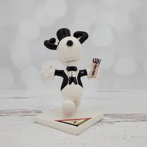 Westland Peanuts On Parade Zylinder und Schwanz Keramik Snoopy Figur #8390 - Bild 1 von 7