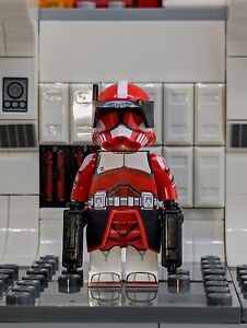 LEGO Star Wars Custom Printed Minifig Coruscant Guard Shock Clone Commander Fox 
