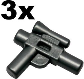 NEW LEGO - Weapon - gun - Star Wars - Blaster Small Flat Silver x 3 - 75105