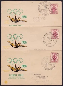 F-EX2049 AUSTRALIA OLIMPIC GAMES SPECIAL CANCEL LOT 1956. - Picture 1 of 2