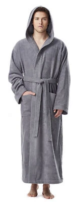 Herren Bademantel Pacific mit Kapuze, extra lang, 100% Baumwoll-Frottee OEKO-TEX - Bild 1 von 4