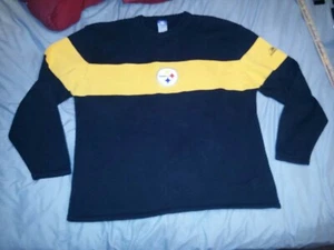 PITTSBURGH STEELERS LOGO LONG SLEEVED REEBOK SWEATER X-LARGE - Picture 1 of 9