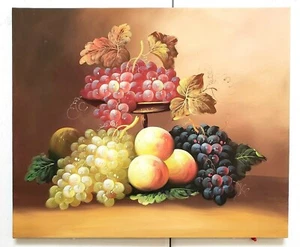 20x24 estirado - Bodegón de frutas - #3 - Pintura al óleo sobre lienzo - (no enmarcado) - Imagen 1 de 5