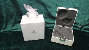 SWAROVSKI CUT CRYSTAL ORIENTAL FALCON PERFUME BOTTLE FROSTED WITH BOX - Picture 1 of 10