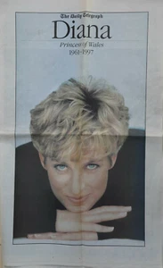 Diana, Pricess of Wales, "The Daily Telegraph" Originalsausgabe vom 1. Sept.1997 - Bild 1 von 9