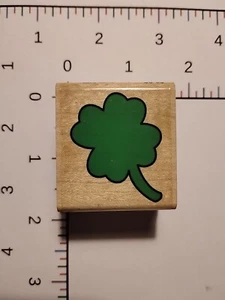 Stampabilities Clover 4 Four Leaf Clover St Patricks Day C1008 Rubber Stamp - Picture 1 of 2