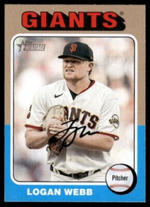 2024 Topps Heritage #393 Logan Webb - Foto 1 di 2
