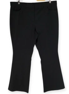 IsaacMizraLive! Bootcut donna Petite taglia 18WP Pima cotone nero elasticizzato - Foto 1 di 10
