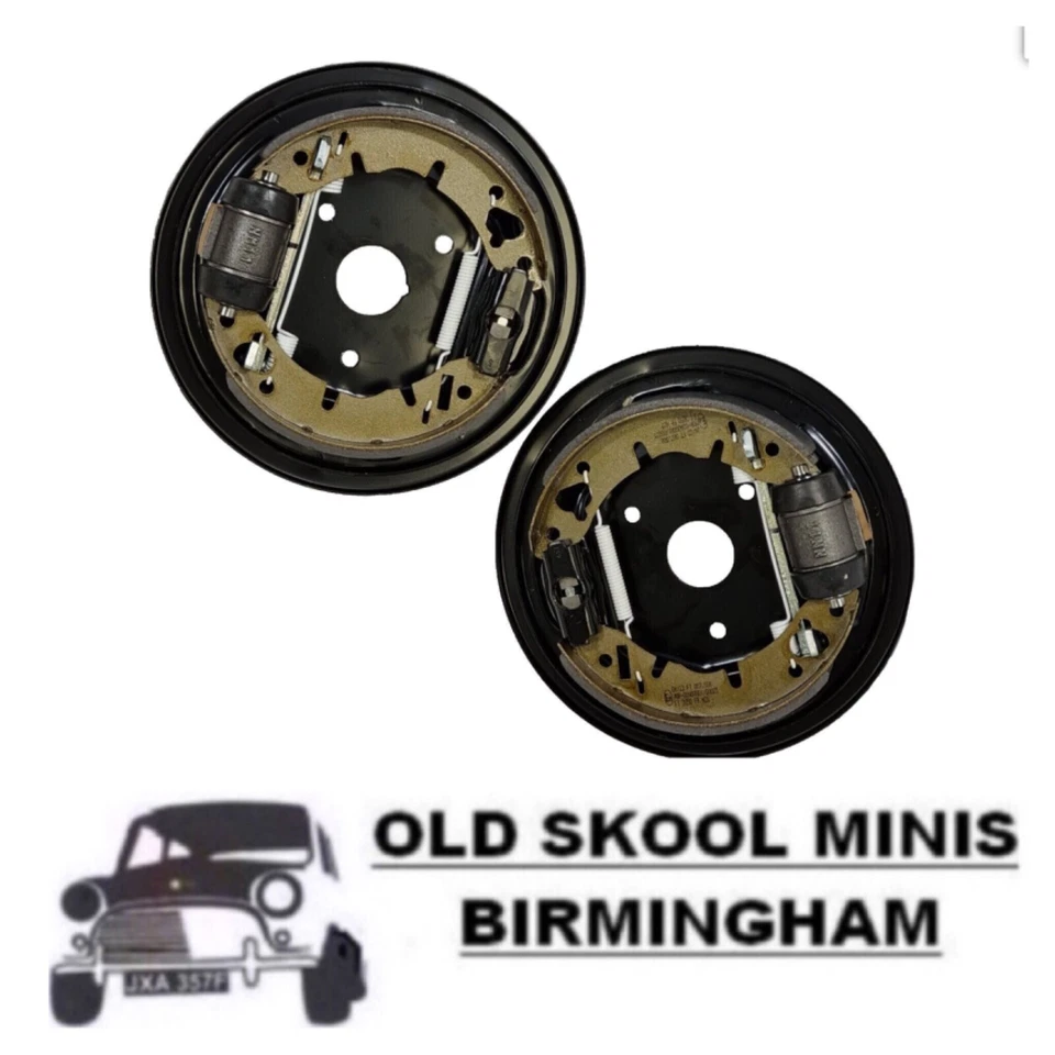 CLASSIC MINI REAR DRUM BRAKE BACK PLATE KIT BUILT UP R/H & L/H 21A1058 21A1060 - Image 1 of 1