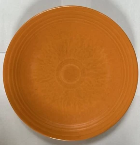 vtg FIESTA Butterscotch Orange Retired Serving Chop Plate Platter - Picture 1 of 5