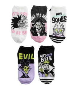 Disney Damen Socken NEU 5 Paar Schurken Ursula die kleine Meerjungfrau Cruella Narbe - Bild 1 von 11