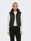 ONLY Women's Short Puffer Vest Quilted Transition Jacket ONLRICKY NEW