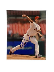 ADAM WAINWRIGHT ST LOUIS CARDINALS SIGNED AUTOGRAPHED 8X10 PHOTO PSA/DNA COA - Picture 1 of 2