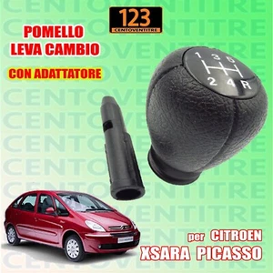 POMELLO + ADATTATORE LEVA CAMBIO CITROEN XSARA PICASSO - Foto 1 di 4