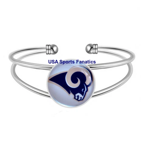 NFL - Los Angeles Rams Team Logo Adjustable Bangle Bracelet Cover