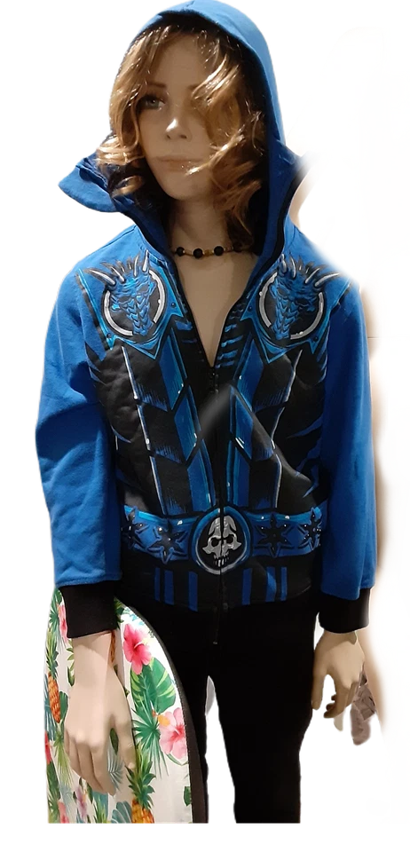 Chaqueta con Capucha H Boys Grande (10/12) Super Hero Cremallera 2 Bolsillos Ninja Fighter Foto 1 de 4