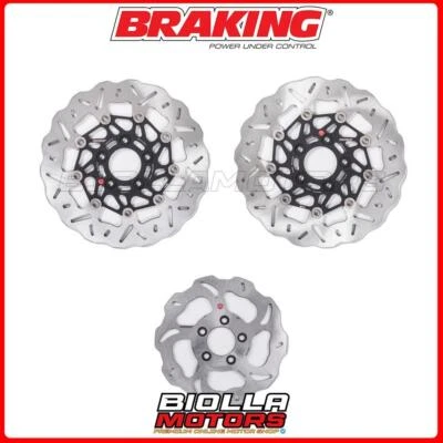 KIT DISCHI FRENO BRAKING HARLEY DAVIDSON XR 1200 X 1200 2012 - ANTERIORE + POSTE Foto 1 de 4