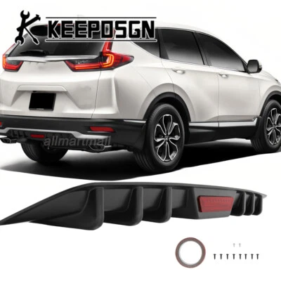 Rear Bumper Diffuser Reflective Strip Tail Light Shark Fin BK for Honda CR-V CRV Foto 1 de 4