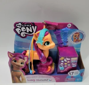 My Little Pony Sunny Starscout Rainbow Reveal Braid + 17 Accessories New - Picture 1 of 6