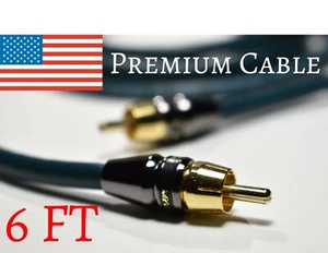 6,5 pies - Cable de audio coaxial digital premium de alto rendimiento RCA a RCA macho - Imagen 1 de 6