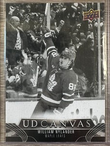 WILLIAM NYLANDER 2023-24 UPPER DECK SERIES 1 BLACK & WHITE UD CANVAS SP #C76